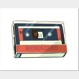 biohazard cassette tape Posters and Art